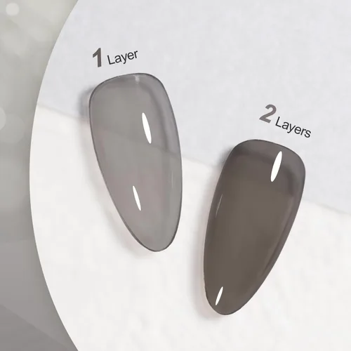 Miniatura 3 de GAOY Esmalte de uñas de gel color lila nude, 16ml, esmalte de gel neutro traslúcido que se quita con remojo, curado con luz UV para arte de uñas