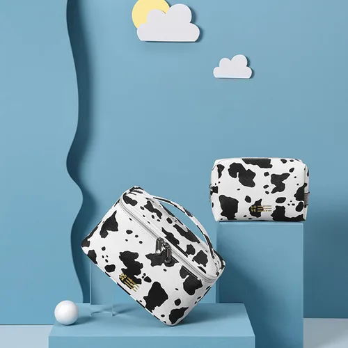Miniatura 3 de MIRASON Bolsa de maquillaje de viaje para mujer, bonita bolsa de maquillaje, juego de 3 para bolsa, bolsa organizadora de maquillaje, bolsa