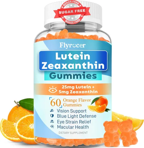 Miniatura 8 de Gomitas de luteína sin azúcar de 25 mg, suplementos de luteína y zeaxantina para la salud ocular, fórmula 13 en 1 para el cuidado de los ojos
