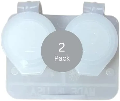 Miniatura 3 de Deep Well Flip-top Clear Estuches de lentes de contacto (12)