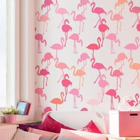 Plantilla de flamenco – Plantillas reutilizables para paredes – Decoración del hogar – Plantillas de pared de moda para paredes – por Cutting Edge