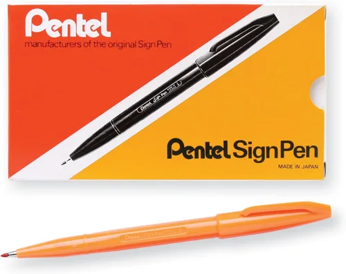 Miniatura 35 de Pentel S52012 - Rotulador de punta fina, punta de bala, 0.028 in, surtido, 12