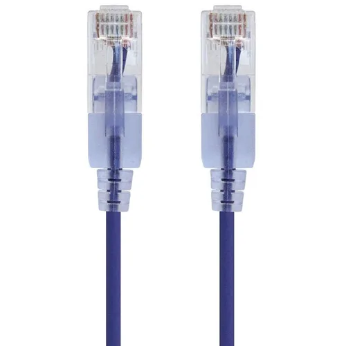 Miniatura 39 de Monoprice Cat6A - Cable de conexión Ethernet de 6 pulgadas, negro, UTP, 30 AWG, 10G, cable de cobre puro desnudo, sin enganche, RJ45, serie SlimRun