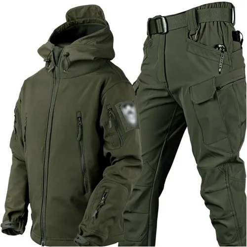 Miniatura 9 de Yytcsjz Trajes de esquí para hombre, traje de esquí para hombre, impermeable, resistente al viento, con capucha, abrigo y pantalones de nieve, Negro