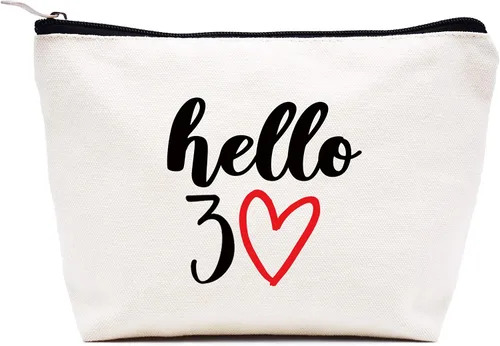 Miniatura 9 de LIBIHUA Bolsa de maquillaje de cumpleaños Bolsa de cosméticos Bolsa de viaje, Beige, 271-el Uno Donde Ture 40