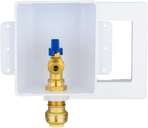 Miniatura 9 de EFIELD Caja de máquina de hielo premium, entrada Pex de 1/2 pulgada, válvula de bola de 1/4 de giro instalada con pararrayos de martillo de agua