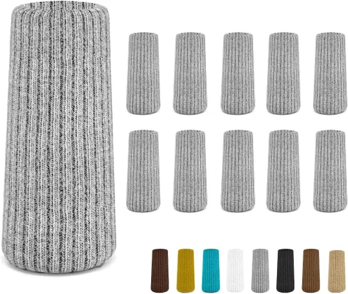 Miniatura 17 de 16 Piezas Protectores de Calcetines para Patas de Silla Premium Color Verde Aguamarina para Suelos de Madera Dura - No se Caen Fácilmente - Muy