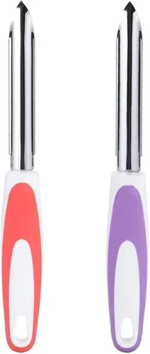 Miniatura 6 de Fruta Pimienta Corer Suministros de Cocina de Acero Inoxidable Removedor de Núcleo 2 Piezas Naranja + 25x3cm / 9.8x1.2in