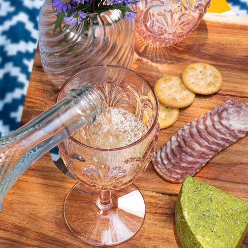 Miniatura 3 de Komorebi Copas de vino acrílicas inastillables, copas de plástico irrompibles, sin BPA y a prueba de caídas, elegantes vasos para uso en interiores
