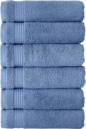 Miniatura 31 de Classic Turkish Towels CTT - Juego de 12 paños de primera calidad, 100% algodón turco, altamente absorbentes y de secado rápido, toallas faciales