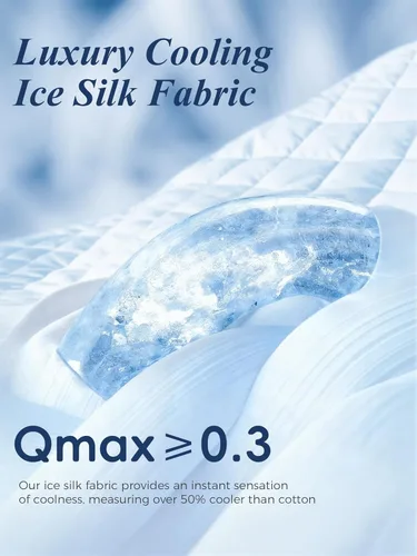 Miniatura 3 de Cubrecolchón de espuma viscoelástica Queen de doble capa de espuma viscoelástica de gel y almohada de enfriamiento para alivio de presión y soporte