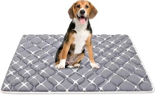Miniatura 24 de Bubble bear - Tapete para jaula de perro ultra suave, lavable y antideslizante para perros pequeños, medianos y grandes, de color oscuro