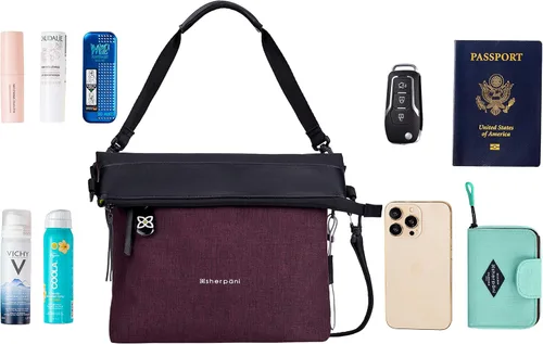 Miniatura 8 de Sherpani Vale, bolso cruzado antirrobo, bolso de mano, bolso de hombro de viaje, bolso de mano de moda, bolsos cruzados para mujer, M