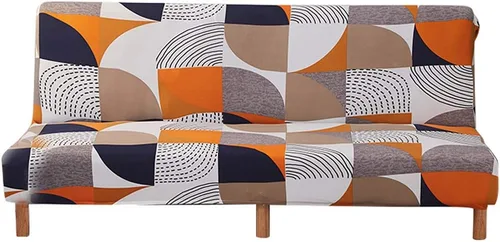 Miniatura 10 de Fundas de sofá sin brazos, elásticas de elastano, funda plegable para sofá cama, futón sin reposabrazos, protector de muebles para sala de estar