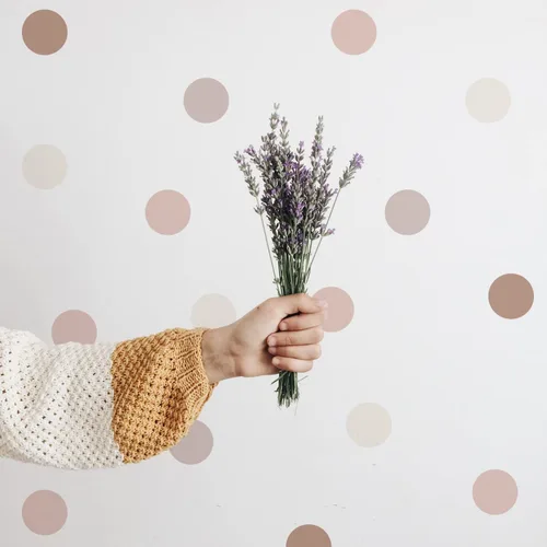 Miniatura 10 de Calcomanías de pared de lunares coloridos, pegatinas de pared de puntos de acuarela para niños, bebés, niñas, adolescentes y habitación de guardería