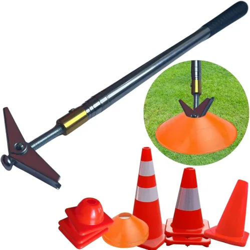 Versatyle Easy Cone Pickup Stick | Selector de cono retráctil superior para deportes, tráfico y conos al aire libre | Funciona con la mayoría de