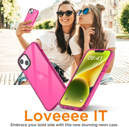 Miniatura 293 de AICase Funda protectora para iPhone 16 compatible con iPhone 16, delgada, ligera, transparente [no amarillenta] Diseño vibrante