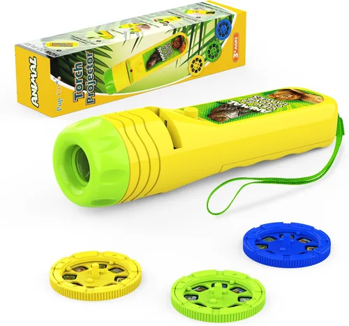 Miniatura 10 de Pup Go Linterna proyector de animales para niños a partir de 3 años, 3 discos 24 imágenes, juguetes de animales de safari para niños y niñas