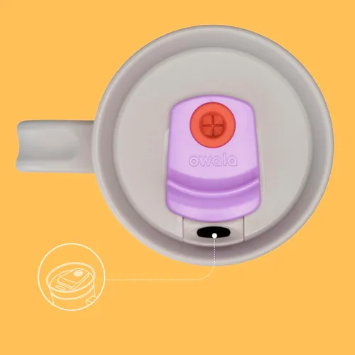 Miniatura 5 de Owala Vaso de viaje aislado de acero inoxidable de triple capa con tapa resistente a derrames, popote y asa de transporte, sin BPA, 40 onzas
