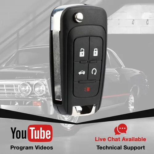 Miniatura 3 de Llavero compatible con Buick Allure Encore Lacrosse Regal Verano/Chevy Camaro Cruze Equinox Impala Malibu Sonic/GMC Terrain Entrada sin llave remota