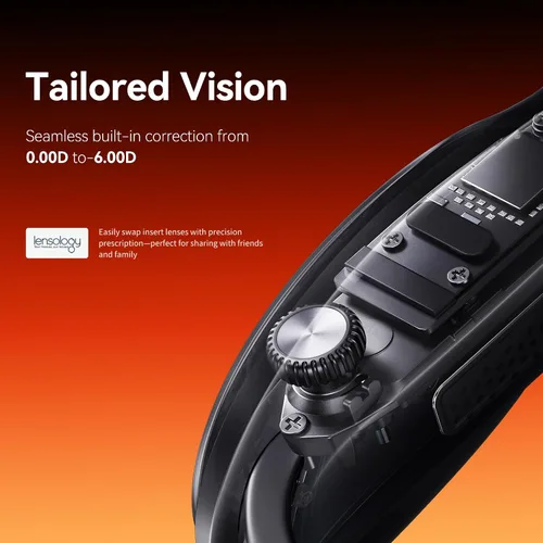 Miniatura 2 de Rokid Lentes AR negros Max2, pantalla micro-OLED de 215 pulgadas, FOV de 50°, brillo de 600 liendes, compatibles con teléfonos inteligentes