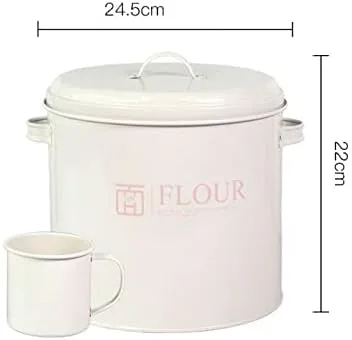 Miniatura 2 de Hierro - Recipientes sellados grandes para arroz, caja de harina, polvo de lavado, tanque de almacenamiento de granos de café, dispensador de granos
