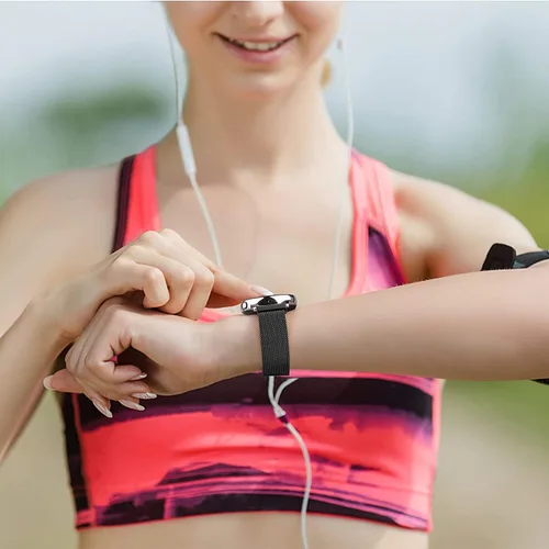Miniatura 4 de Bandas de metal para Garmin Vivoactive 4/Venu 2 3 4 1.772 in/Forerunner 570 (1.850 in)/255/265/965 955, correa de metal de 0.866 pulgadas para Negro