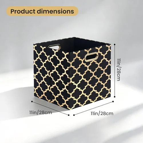 Miniatura 2 de Posprica Contenedores de almacenamiento, cubos de almacenamiento, 11 × 11 cajones de tela organizadores, cajas de contenedores