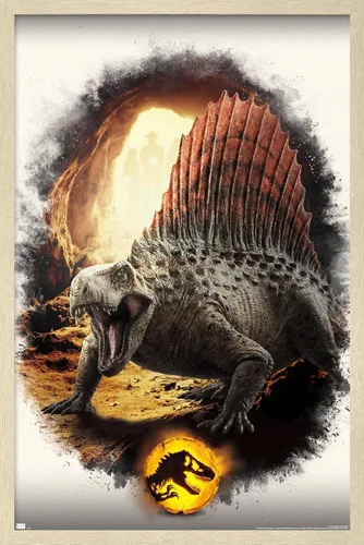 Miniatura 6 de Trends International Jurassic World: Dominion - Póster de pared focal Dimetrodon, 22.375 x 34 pulgadas, versión enmarcada en negro Versión con marco