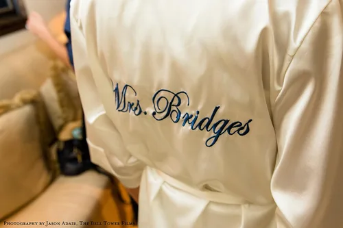 Miniatura 4 de Túnica de novia de satén personalizado - bata de boda blanca para novia