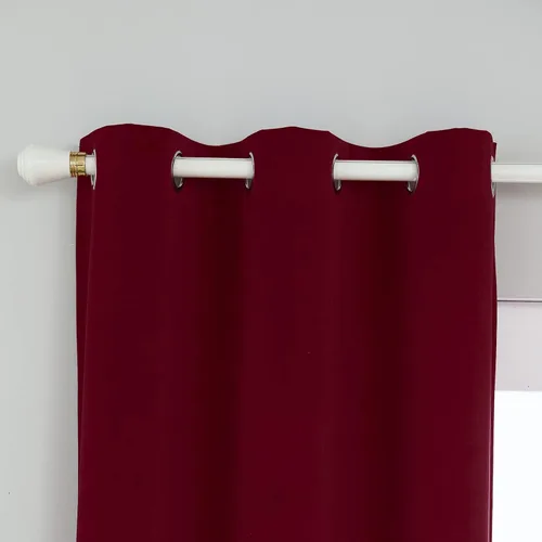 Miniatura 3 de PLEASANT BOULEVARD Cortinas 100% opacas [2 paneles] Elegantes cortinas con aislamiento térmico para dormitorio, sala de estar, ventana grande