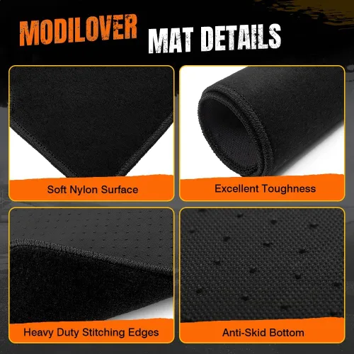 Miniatura 7 de Tapete para piso de automóvil, compatible con BMW E60 2005-2010, juego de alfombras de nailon negro, 4