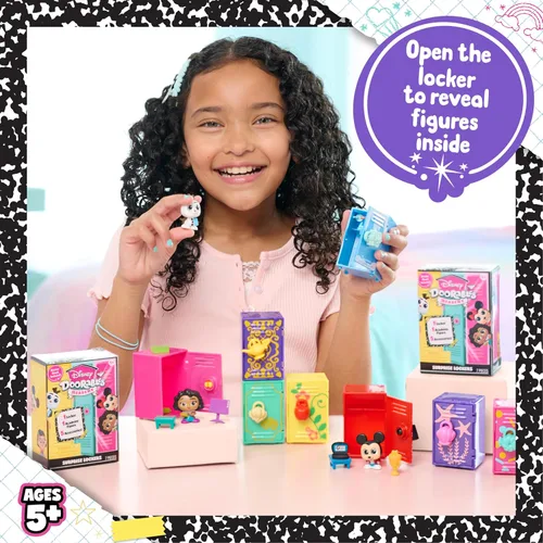 Miniatura 4 de DOORABLES Disney Academy Surprise Locker 3 Pack, juego de figuras coleccionables, los estilos pueden variar, obsequios navideños, regalos