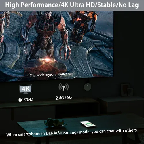 Miniatura 6 de Adaptador de pantalla HD inalámbrico 5G 4K Espejo de pantalla fundida Dongle Reciever Soporte Miracast DLNA Airplay para iOS Android Phone Tablet