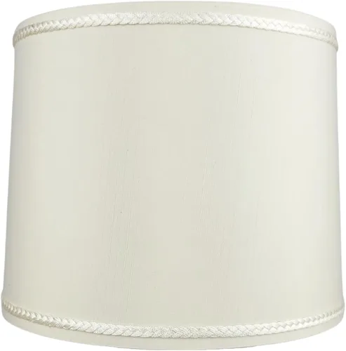 Miniatura 13 de Royal Designs, Inc. HB-641UT-9BG Pantalla de lámpara de tambor poco profundo con tapiz, Uno Fitter, 8 x 9 x 7, beige