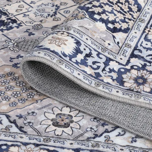 Miniatura 4 de Alfombra marroquí de enrejado de 2 x 3 pulgadas, lavable, vintage con estampado floral, alfombra bohemia antideslizante para interiores