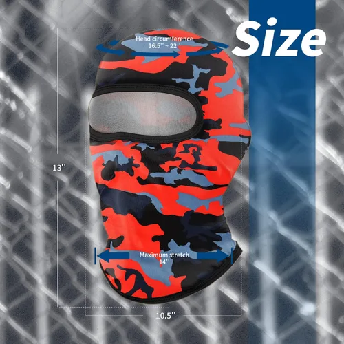 Miniatura 8 de YESLIFE Máscara de esquí de 2 piezas, pasamontañas para hombres y mujeres, esquí, snowboard, motocicleta y protección UV, sombrero