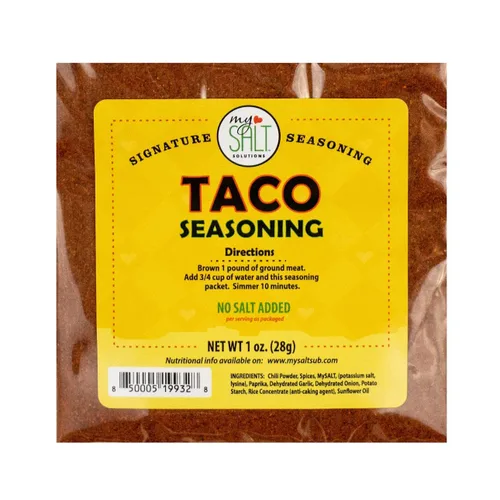 Miniatura 3 de MySALT - Mezcla de condimentos para tacos, sin sal añadida (paquete de 3)