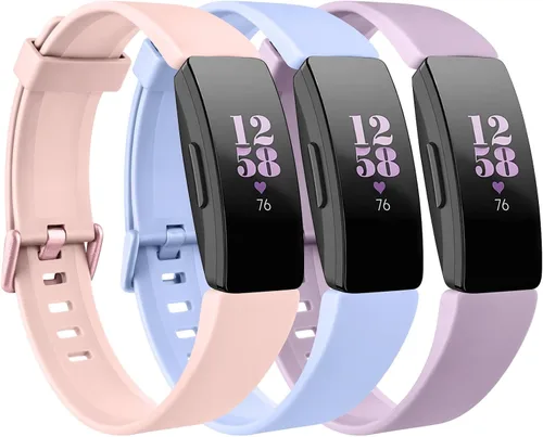 Paquete de 3 correas de repuesto compatibles con Fitbit Inspire HR/Fitbit Inspire/Fitbit Ace 2/Fitbit Inspire 2, accesorio ajustable, pulsera