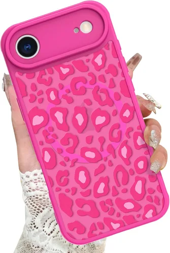Miniatura 11 de KANGHAR - Funda para iPhone 11 [Compatible con Magsafe] Patrón estampado de leopardo Lindo guepardo Funda protectora magnética para niñas, mujeres