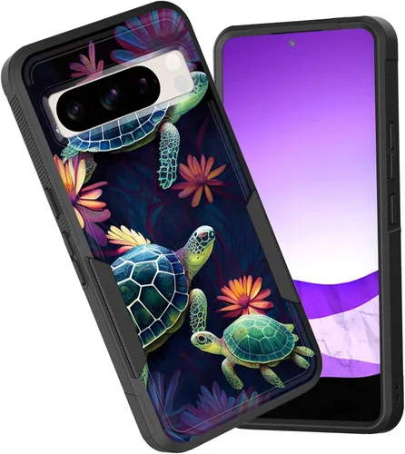 Miniatura 64 de Funda para Pixel 6A, funda híbrida de doble capa resistente a prueba de golpes de policarbonato duro de silicona suave TPU para Google Pixel 6A