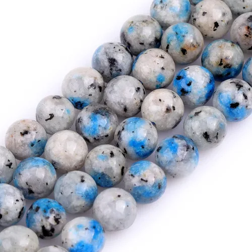 JOE FOREMAN 0.315 in azul K2 Azurite cuentas de piedra natural para hacer joyas a granel completo 15" Strand