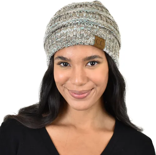 Miniatura 532 de C.C Trendy Warm Chunky Soft Stretch Cable Knit Beanie