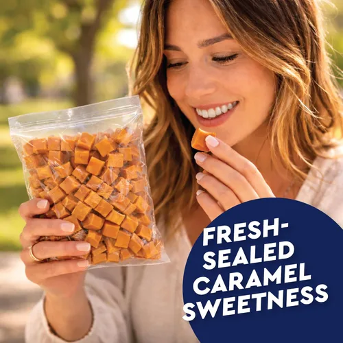 Miniatura 4 de Caramelos de caramelo envueltos individualmente, bolsa a granel de 1 libra (aproximadamente 75 piezas) – Caramelo masticable clásico suave