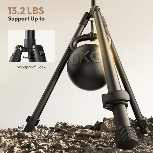 Miniatura 6 de ULANZI T270 Soporte de Luz - Soporte de Luz Ajustable de 270cm/8.8FT para Fotografía, Trípode de Iluminación de Estudio Portátil de Aluminio