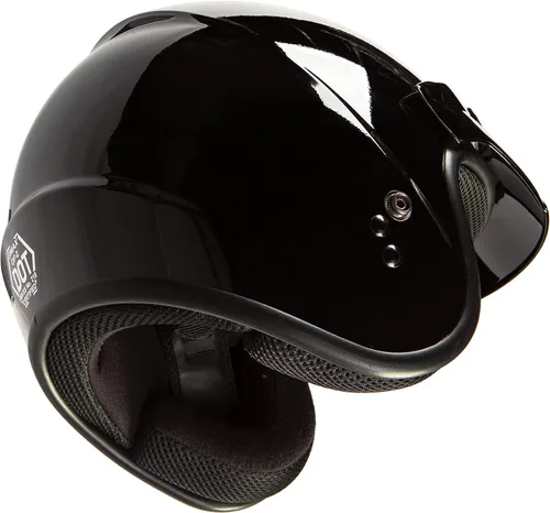 Miniatura 4 de GMAX OF-2 DOT - Casco abierto aprobado por DOT, tamaños para adultos y jóvenes, motocicleta, ATV, UTV