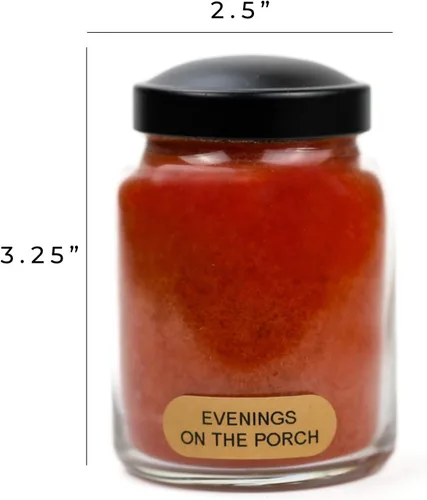 Miniatura 5 de A Cheerful Giver - Tarro de vidrio perfumado Evenings On The Porch Baby (6 onzas) con tapa y fragancia fiel a la vida, fabricada en Estados Unidos
