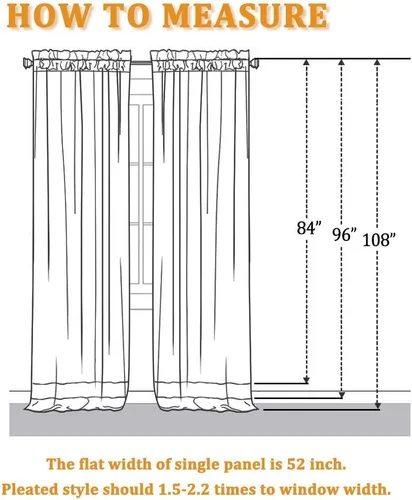 Miniatura 110 de RYB HOME Cortinas opacas de terciopelo para dormitorio, aislamiento térmico, privacidad, luz solar, bloqueo de calor, cortinas lujosas con bolsillo