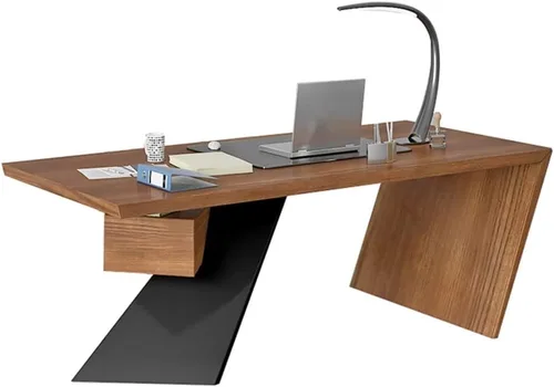 Escritorio moderno y simple de madera maciza para computadora de oficina, mesa de estudio con cajones, fácil de instalar (tamaño : 70.9 x 31.5 x