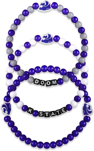 Miniatura 73 de FOCO NCAA unisex-adulto Paquete de 3 Pulseras de la Amistad con Cuentas con Logotipo de Equipo Universitario de la NCAA Oficialmente Licenciadas